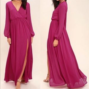 Lulus Long Sleeve Maxi Dress